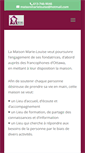 Mobile Screenshot of maisonmarielouise.org